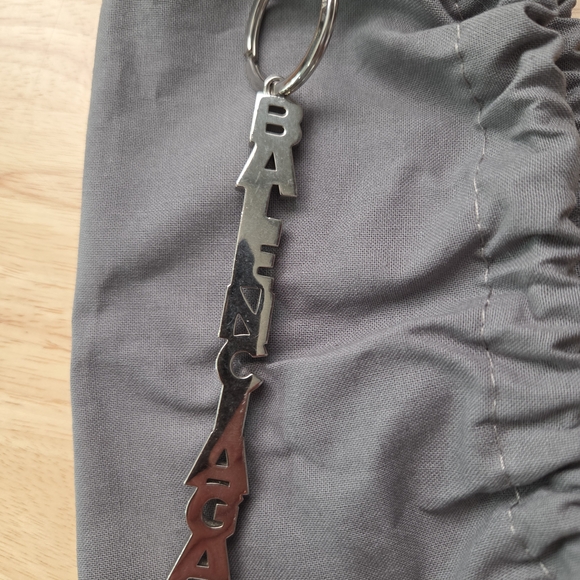 Balenciaga Silver Keychain Key Ring - Picture 2 of 16